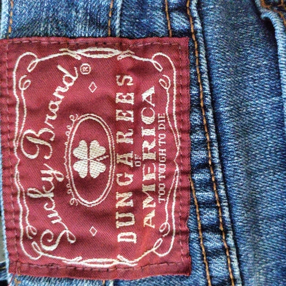 ☘️ Lucky Brand woman size 10 denim jeans - Picture 3 of 4